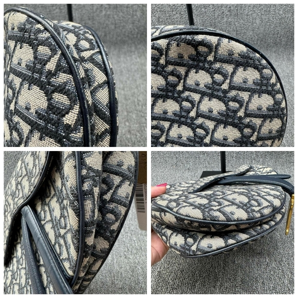100% Authentic DIOR Saddle Cloth Crossbody bag - Picture 12 of 16